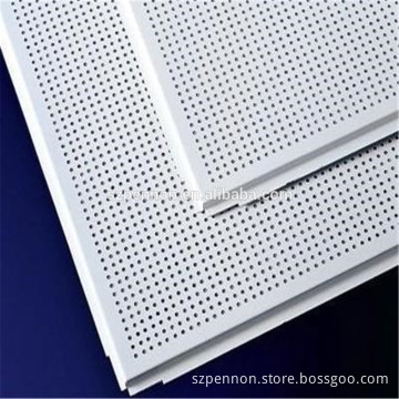 Hot sale popular suspended metal ceiling tiles lay-in perforated ceiling
